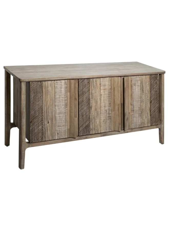 Atmosphera Banila Elegant Design 3-Door Wooden Sideboard Brown 80 x 45 x 160 cm 166635